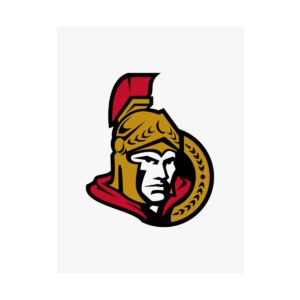 NHL Team Logos Ottawa Senators Painting Bedroom Living Room Wall Art Décor Matte Vertical Posters