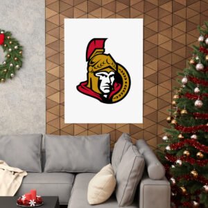 NHL Team Logos Ottawa Senators Painting Bedroom Living Room Wall Art Décor Matte Vertical Posters