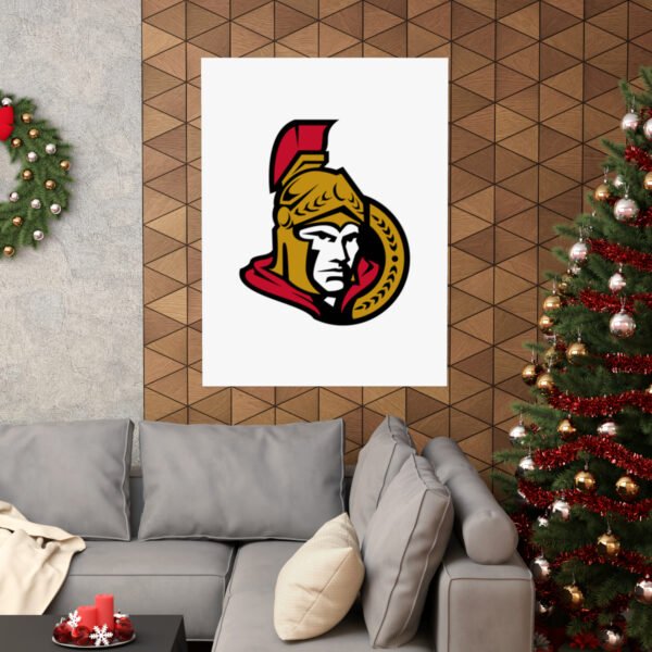 NHL Team Logos Ottawa Senators Painting Bedroom Living Room Wall Art Décor Matte Vertical Posters