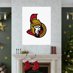 NHL Team Logos Ottawa Senators Painting Bedroom Living Room Wall Art Décor Matte Vertical Posters