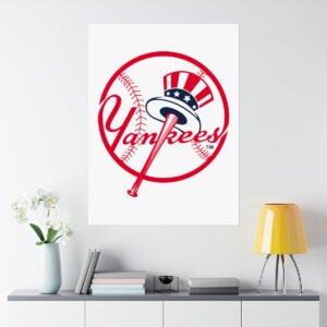 MLB Team Logos New York Yankees Painting Bedroom Living Room Wall Art Décor Matte Vertical Posters