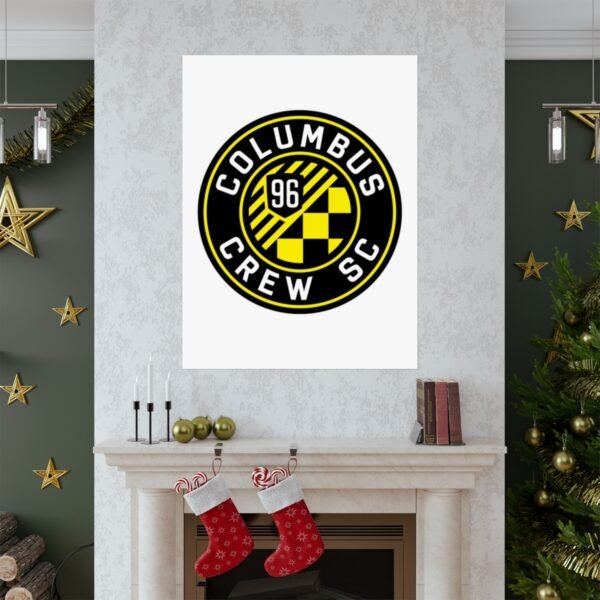 MLS Team Logos Columbus Crew Painting Bedroom Living Room Wall Art Décor Matte Vertical Posters