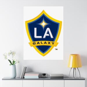 MLS Team Logos LA Galaxy Painting Bedroom Living Room Wall Art Décor Matte Vertical Posters