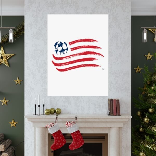 MLS Team Logos New England Revolution Painting Bedroom Living Room Wall Art Décor Matte Vertical Posters