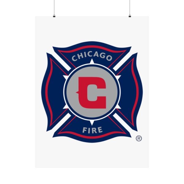 MLS Team Logos Chicago Fire FC Painting Bedroom Living Room Wall Art Décor Matte Vertical Posters