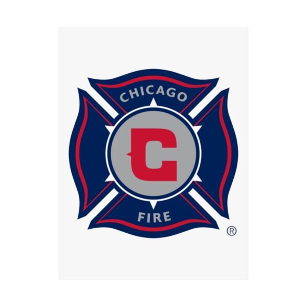 MLS Team Logos Chicago Fire FC Painting Bedroom Living Room Wall Art Décor Matte Vertical Posters