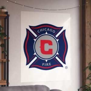MLS Team Logos Chicago Fire FC Painting Bedroom Living Room Wall Art Décor Matte Vertical Posters