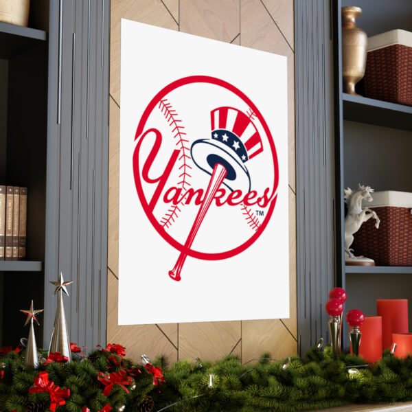 MLB Team Logos New York Yankees Painting Bedroom Living Room Wall Art Décor Matte Vertical Posters