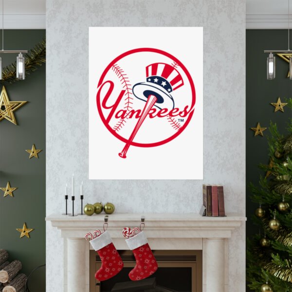 MLB Team Logos New York Yankees Painting Bedroom Living Room Wall Art Décor Matte Vertical Posters