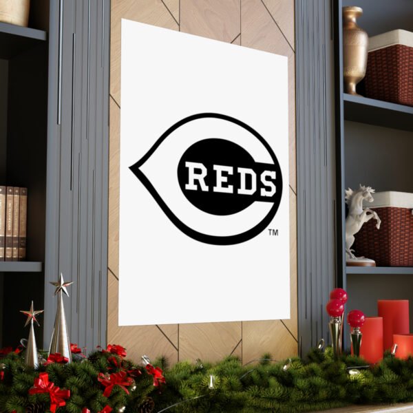 MLB Team Logos Cincinnati Reds Painting Bedroom Living Room Wall Art Décor Matte Vertical Posters