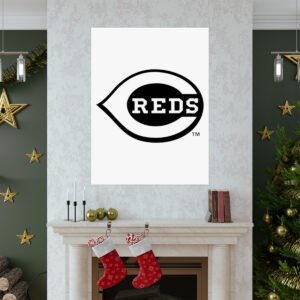 MLB Team Logos Cincinnati Reds Painting Bedroom Living Room Wall Art Décor Matte Vertical Posters