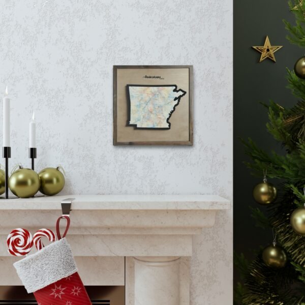 Arkansas Canvas Gallery Wraps &#8211; Arkansas Bedroom Home Office Living Room Wall Decor Canvas Art &#8211; Housewarming Gifts &#8211; AR New Home Gifts