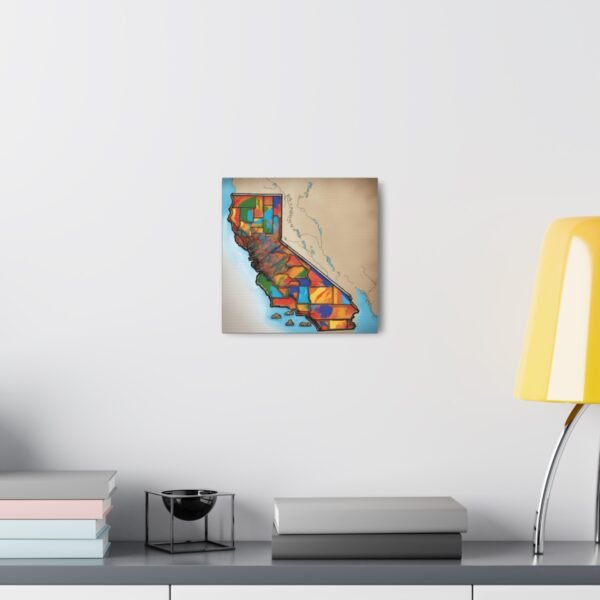 California Canvas Gallery Wraps &#8211; California Office Bedroom Home Living Room Wall Decor Canvas Art &#8211; Housewarming Gifts &#8211; CA New Home Gifts