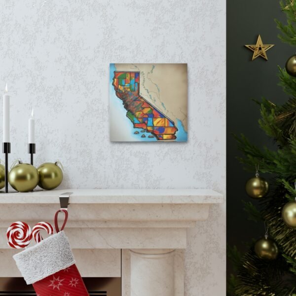 California Canvas Gallery Wraps &#8211; California Office Bedroom Home Living Room Wall Decor Canvas Art &#8211; Housewarming Gifts &#8211; CA New Home Gifts