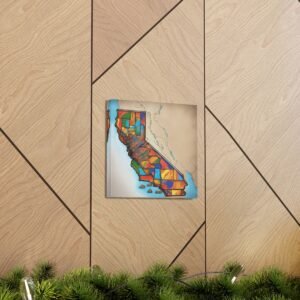 California Canvas Gallery Wraps &#8211; California Office Bedroom Home Living Room Wall Decor Canvas Art &#8211; Housewarming Gifts &#8211; CA New Home Gifts