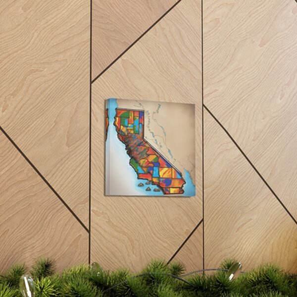 California Canvas Gallery Wraps &#8211; California Office Bedroom Home Living Room Wall Decor Canvas Art &#8211; Housewarming Gifts &#8211; CA New Home Gifts