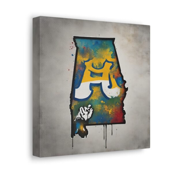 Alabama Canvas Gallery Wraps &#8211; Alabama Office Bedroom Home Living Room Wall Decor Canvas Art &#8211; Housewarming Gifts &#8211; AL New Home Gifts