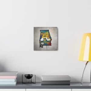 Alabama Canvas Gallery Wraps &#8211; Alabama Office Bedroom Home Living Room Wall Decor Canvas Art &#8211; Housewarming Gifts &#8211; AL New Home Gifts