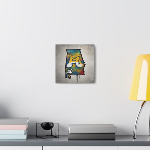 Alabama Canvas Gallery Wraps &#8211; Alabama Office Bedroom Home Living Room Wall Decor Canvas Art &#8211; Housewarming Gifts &#8211; AL New Home Gifts
