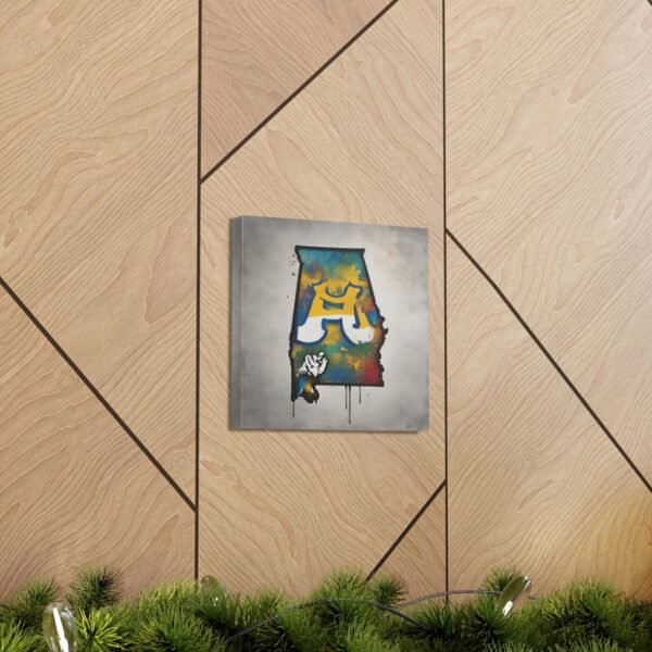 Alabama Canvas Gallery Wraps &#8211; Alabama Office Bedroom Home Living Room Wall Decor Canvas Art &#8211; Housewarming Gifts &#8211; AL New Home Gifts