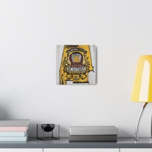 Alabama Canvas Gallery Wraps &#8211; Alabara Home Office Bedroom Living Room Wall Decor Canvas Art &#8211; Housewarming Gifts &#8211; AL New Home Gifts