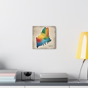 Maine Canvas Gallery Wraps &#8211; Maine Bedroom Office Living Room Home Wall Decor Canvas Art &#8211; Housewarming Gifts &#8211; ME New Home Gifts