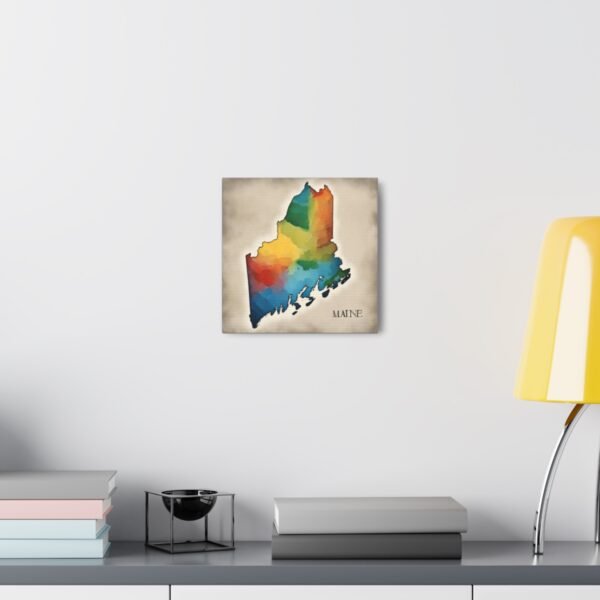 Maine Canvas Gallery Wraps &#8211; Maine Bedroom Office Living Room Home Wall Decor Canvas Art &#8211; Housewarming Gifts &#8211; ME New Home Gifts