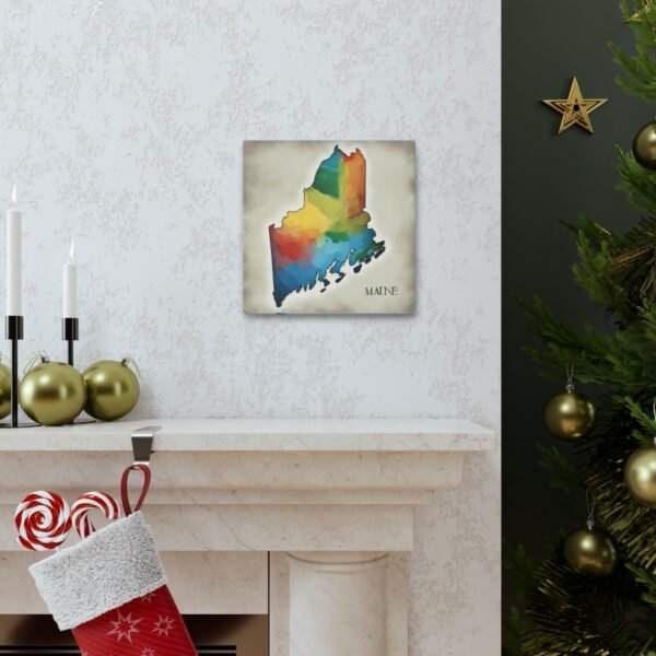 Maine Canvas Gallery Wraps &#8211; Maine Bedroom Office Living Room Home Wall Decor Canvas Art &#8211; Housewarming Gifts &#8211; ME New Home Gifts