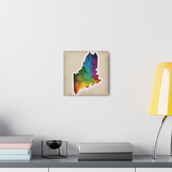 Maine Canvas Gallery Wraps &#8211; Maine Bedroom Living Room Home Office Wall Decor Canvas Art &#8211; Housewarming Gifts &#8211; ME New Home Gifts