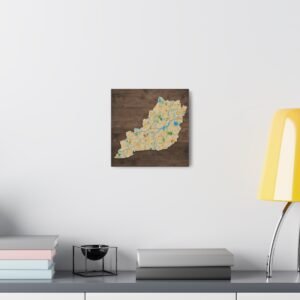 Kentucky Canvas Gallery Wraps &#8211; Kentucky Bedroom Home Office Living Room Wall Decor Canvas Art &#8211; Housewarming Gifts &#8211; KY New Home Gifts