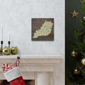 Kentucky Canvas Gallery Wraps &#8211; Kentucky Bedroom Home Office Living Room Wall Decor Canvas Art &#8211; Housewarming Gifts &#8211; KY New Home Gifts