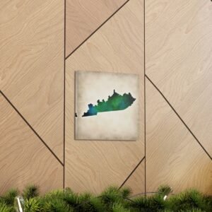 Kentucky Canvas Gallery Wraps &#8211; Kentucky Living Room Home Office Bedroom Wall Decor Canvas Art &#8211; Housewarming Gifts &#8211; KY New Home Gifts