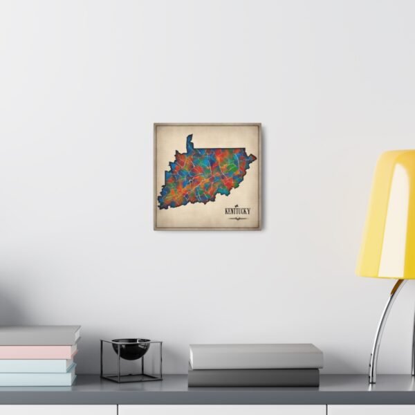 Kentucky Canvas Gallery Wraps &#8211; Kentucky Home Office Bedroom Living Room Wall Decor Canvas Art &#8211; Housewarming Gifts &#8211; KY New Home Gifts