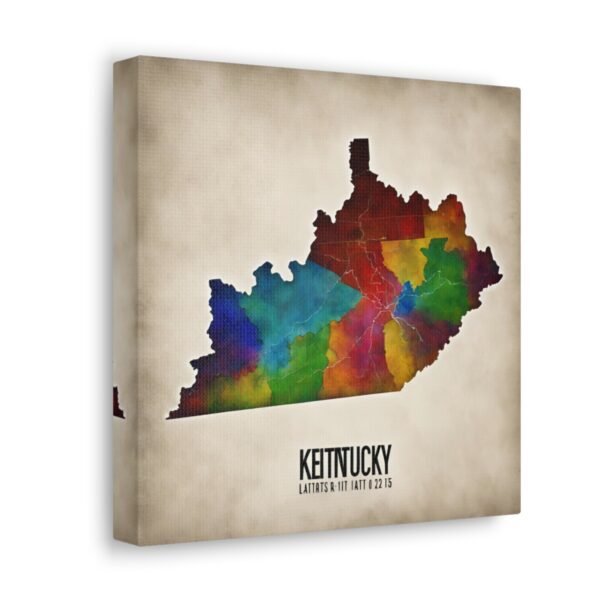 Kentucky Canvas Gallery Wraps &#8211; Kentucky Home Bedroom Living Room Office Wall Decor Canvas Art &#8211; Housewarming Gifts &#8211; KY New Home Gifts