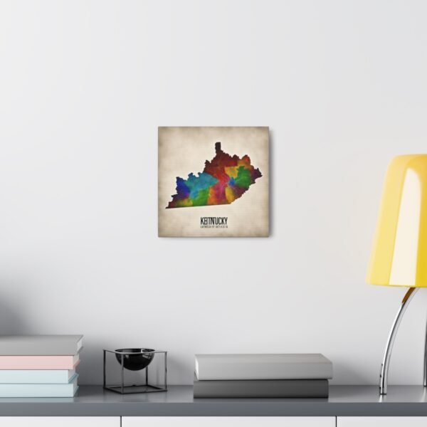 Kentucky Canvas Gallery Wraps &#8211; Kentucky Home Bedroom Living Room Office Wall Decor Canvas Art &#8211; Housewarming Gifts &#8211; KY New Home Gifts