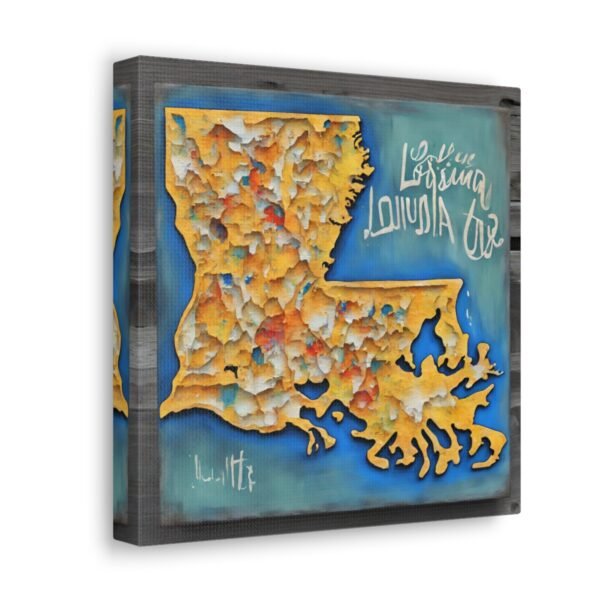 Louisiana Canvas Gallery Wraps &#8211; Louisiana Home Bedroom Office Living Room Wall Decor Canvas Art &#8211; Housewarming Gifts &#8211; LA New Home Gifts