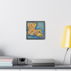 Louisiana Canvas Gallery Wraps &#8211; Louisiana Home Bedroom Office Living Room Wall Decor Canvas Art &#8211; Housewarming Gifts &#8211; LA New Home Gifts