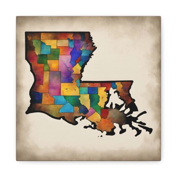 Louisiana Canvas Gallery Wraps &#8211; Louisiana Home Office Bedroom Living Room Wall Decor Canvas Art &#8211; Housewarming Gifts &#8211; LA New Home Gifts