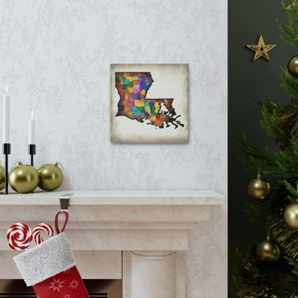 Louisiana Canvas Gallery Wraps &#8211; Louisiana Home Office Bedroom Living Room Wall Decor Canvas Art &#8211; Housewarming Gifts &#8211; LA New Home Gifts