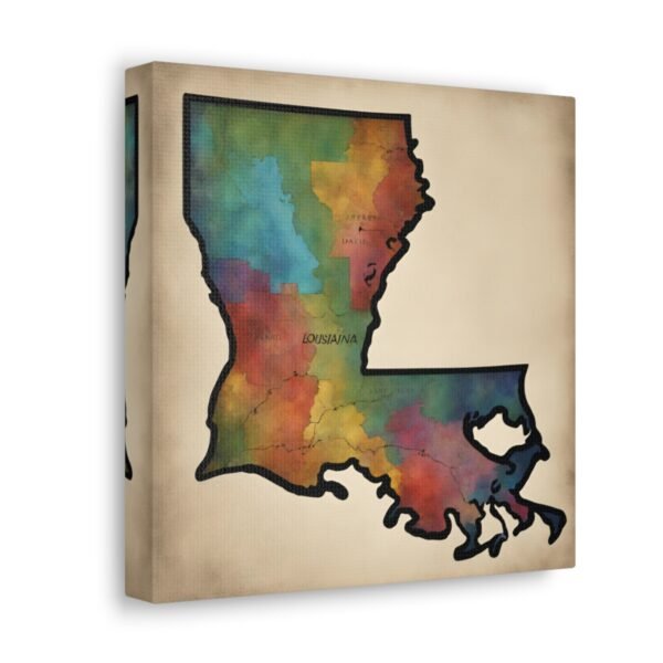 Louisiana Canvas Gallery Wraps &#8211; Louisiana Home Bedroom Living Room Office Wall Decor Canvas Art &#8211; Housewarming Gifts &#8211; LA New Home Gifts
