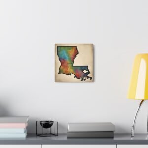 Louisiana Canvas Gallery Wraps &#8211; Louisiana Home Bedroom Living Room Office Wall Decor Canvas Art &#8211; Housewarming Gifts &#8211; LA New Home Gifts