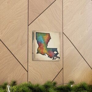 Louisiana Canvas Gallery Wraps &#8211; Louisiana Home Bedroom Living Room Office Wall Decor Canvas Art &#8211; Housewarming Gifts &#8211; LA New Home Gifts