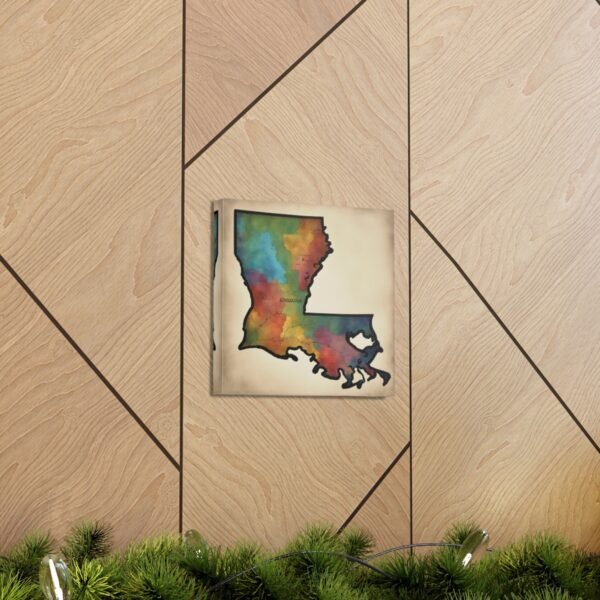 Louisiana Canvas Gallery Wraps &#8211; Louisiana Home Bedroom Living Room Office Wall Decor Canvas Art &#8211; Housewarming Gifts &#8211; LA New Home Gifts