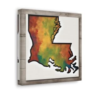 Louisiana Canvas Gallery Wraps &#8211; Louisiana Bedroom Living Room Home Office Wall Decor Canvas Art &#8211; Housewarming Gifts &#8211; LA New Home Gifts