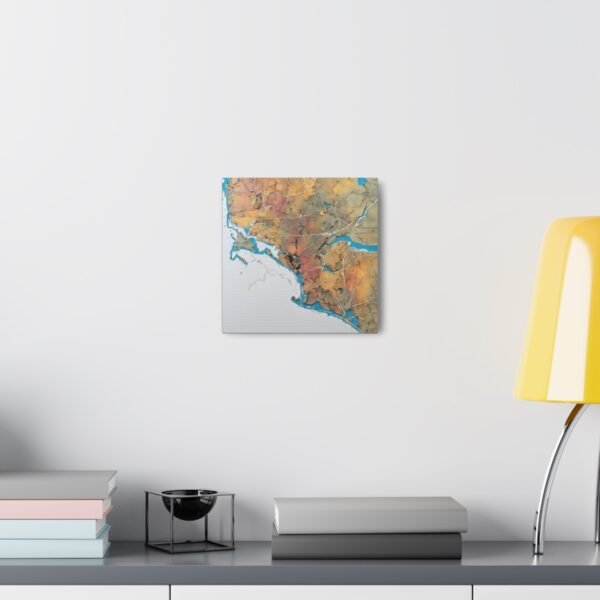 Massachusetts Canvas Gallery Wraps &#8211; Massachusetts Living Room Home Office Wall Decor Canvas Art &#8211; Housewarming Gifts &#8211; MA New Home Gifts