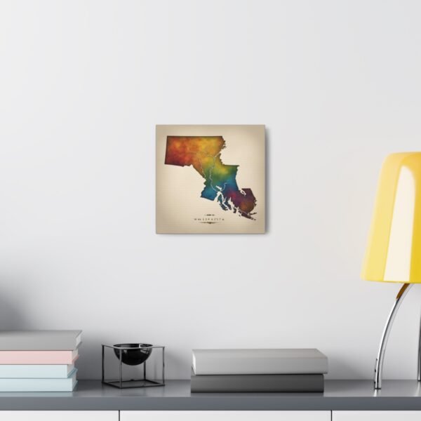 Massachusetts Canvas Gallery Wraps &#8211; Massachusetts Home Office Living Room Wall Decor Canvas Art &#8211; Housewarming Gifts &#8211; MA New Home Gifts