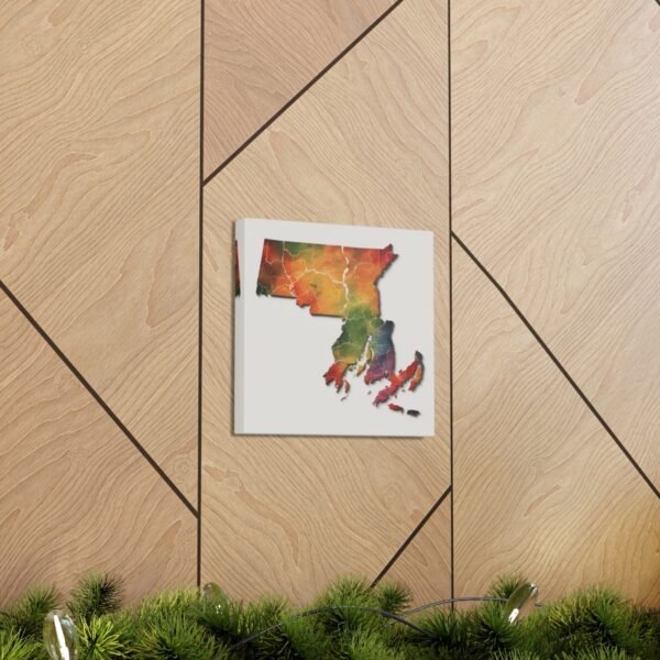 Massachusetts Canvas Gallery Wraps &#8211; Massachusetts Living Room Home Office Wall Decor Canvas Art &#8211; Housewarming Gifts &#8211; MA New Home Gifts