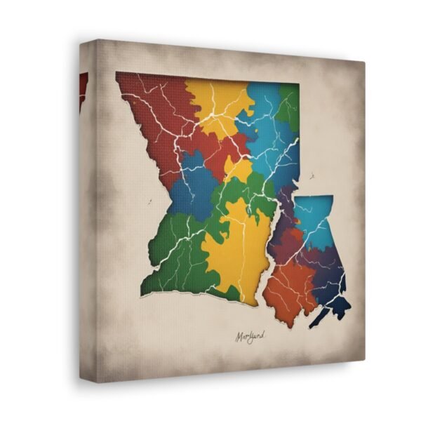 Maryland Canvas Gallery Wraps &#8211; Maryland Bedroom Living Room Home Office Wall Decor Canvas Art &#8211; Housewarming Gifts &#8211; MD New Home Gifts