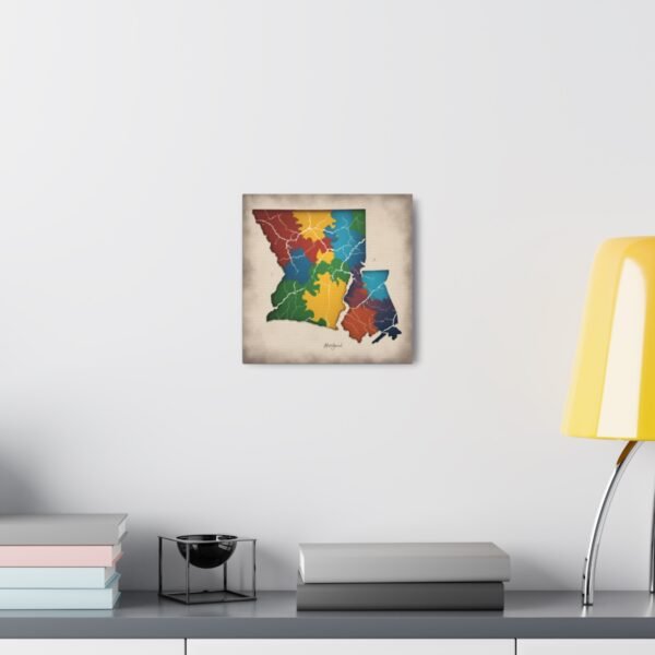 Maryland Canvas Gallery Wraps &#8211; Maryland Bedroom Living Room Home Office Wall Decor Canvas Art &#8211; Housewarming Gifts &#8211; MD New Home Gifts