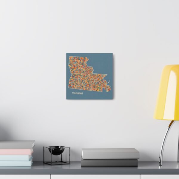 Pennsylvania Canvas Gallery Wraps &#8211; Pennsylvania Office Living Room Wall Decor Bedroom Home Canvas Art &#8211; Housewarming Gifts &#8211; PA Home Gifts